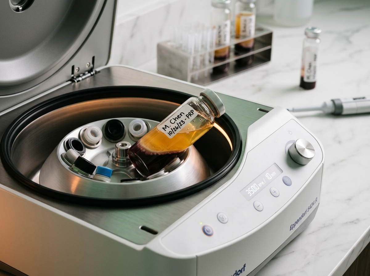 P-Shot PRP preparation and treatment metrics